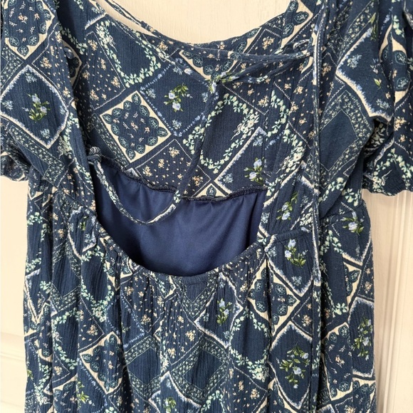 Altar'd State Blue Puff Sleeve Sundress - Picture 8 of 8